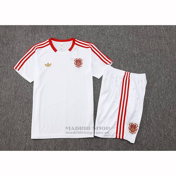 Chandal del Bayern Munich 125 Aniversario Manga Corta 2025-2026 Blanco - Pantalon Corto